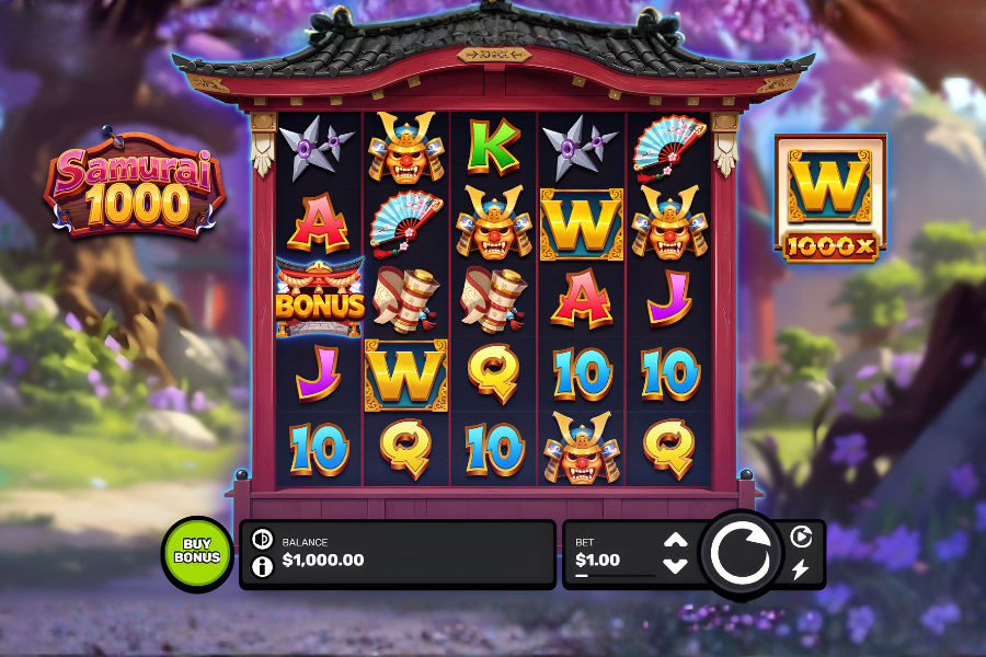 demo play of the samurai 1000 slot